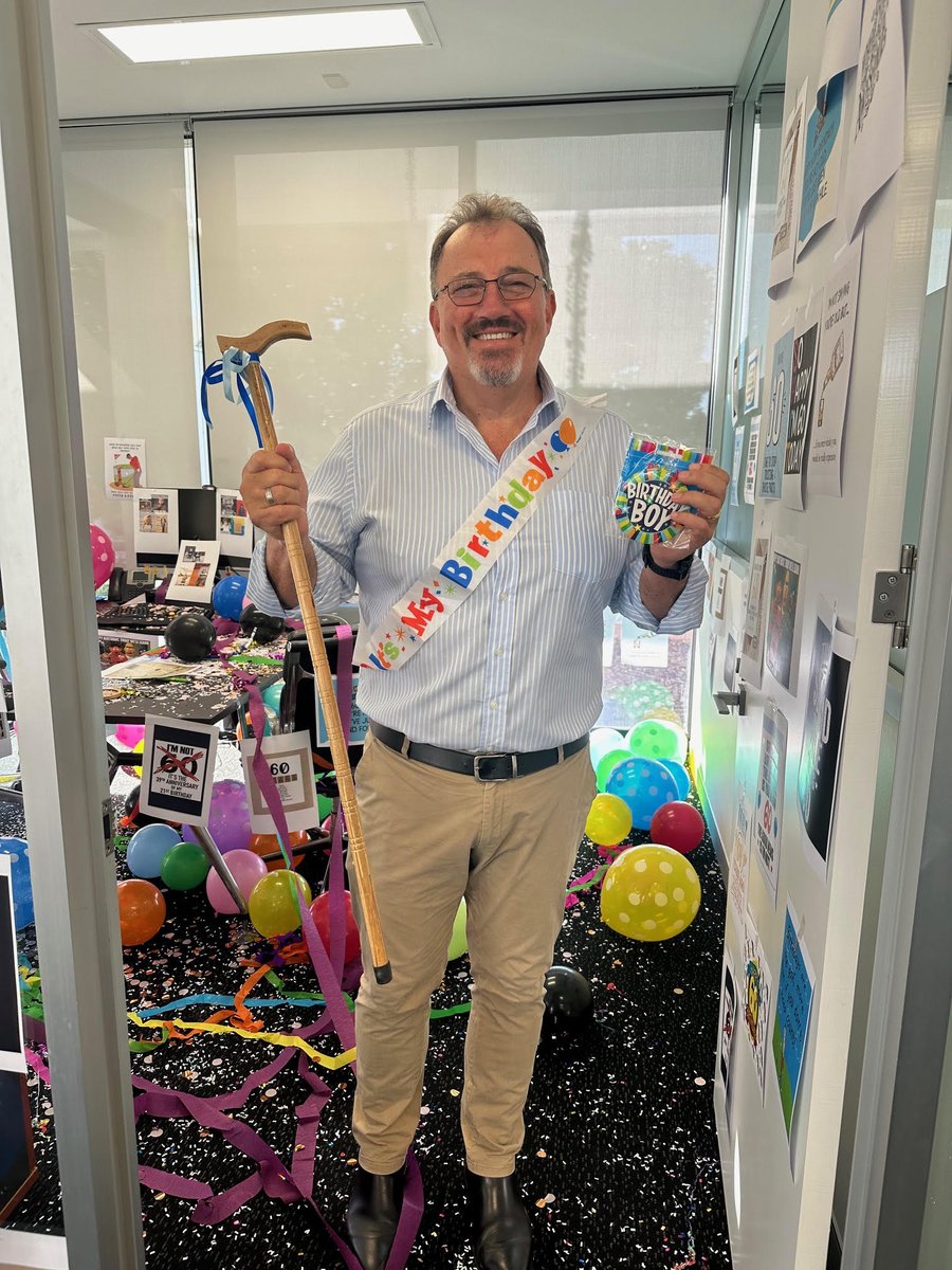The 'top guy' is 60! A massive HAPPY BIRTHDAY to our CEO, @PaulForbesRFS. Thanks for all the opportunities, wisdom, laughter and mentorship. We're sure Nina and the kids have plenty in store to celebrate the milestone!