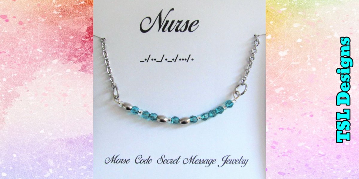 Nurse Morse Code Stainless Steel and Crystal Birthstone Delicate Necklace⠀⠀
buff.ly/3TWc7Al⠀⠀
#necklace #morsecodejewelry #morsecodenecklace #handmade #jewelry #handcrafted #shopsmall #etsy #nurse #nurses #nurselife #etsyshop #etsyhandmade #etsyjewelry