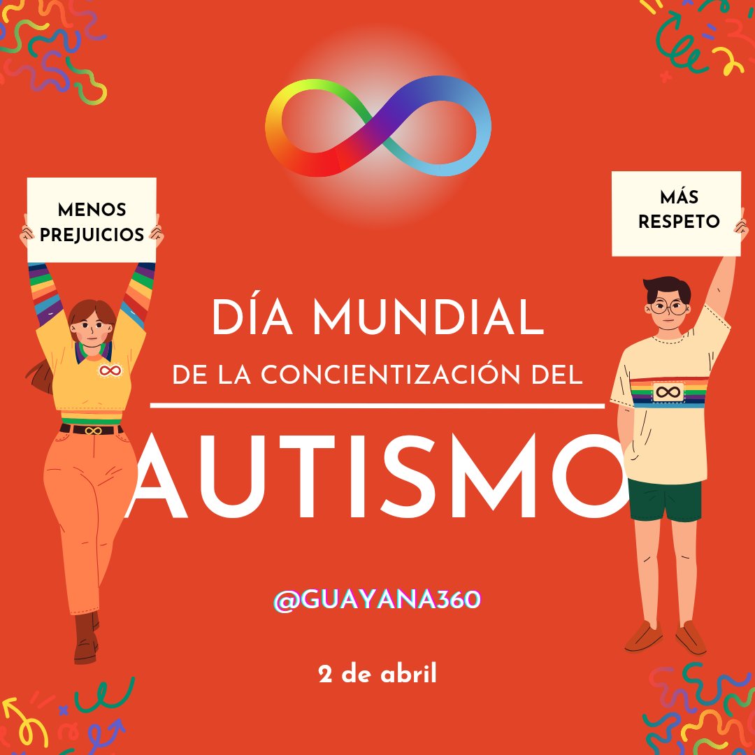 #Venezuela #2Abril #Autismo #Salud #TEA #ONU #DDHH #Respeto #Empatia 

Como lo dice la ONU, hoy es un día para reafirmar y promover la plena realización de todos los derechos humanos y libertades fundamentales de las personas autistas en igualdad de condiciones con las demás.