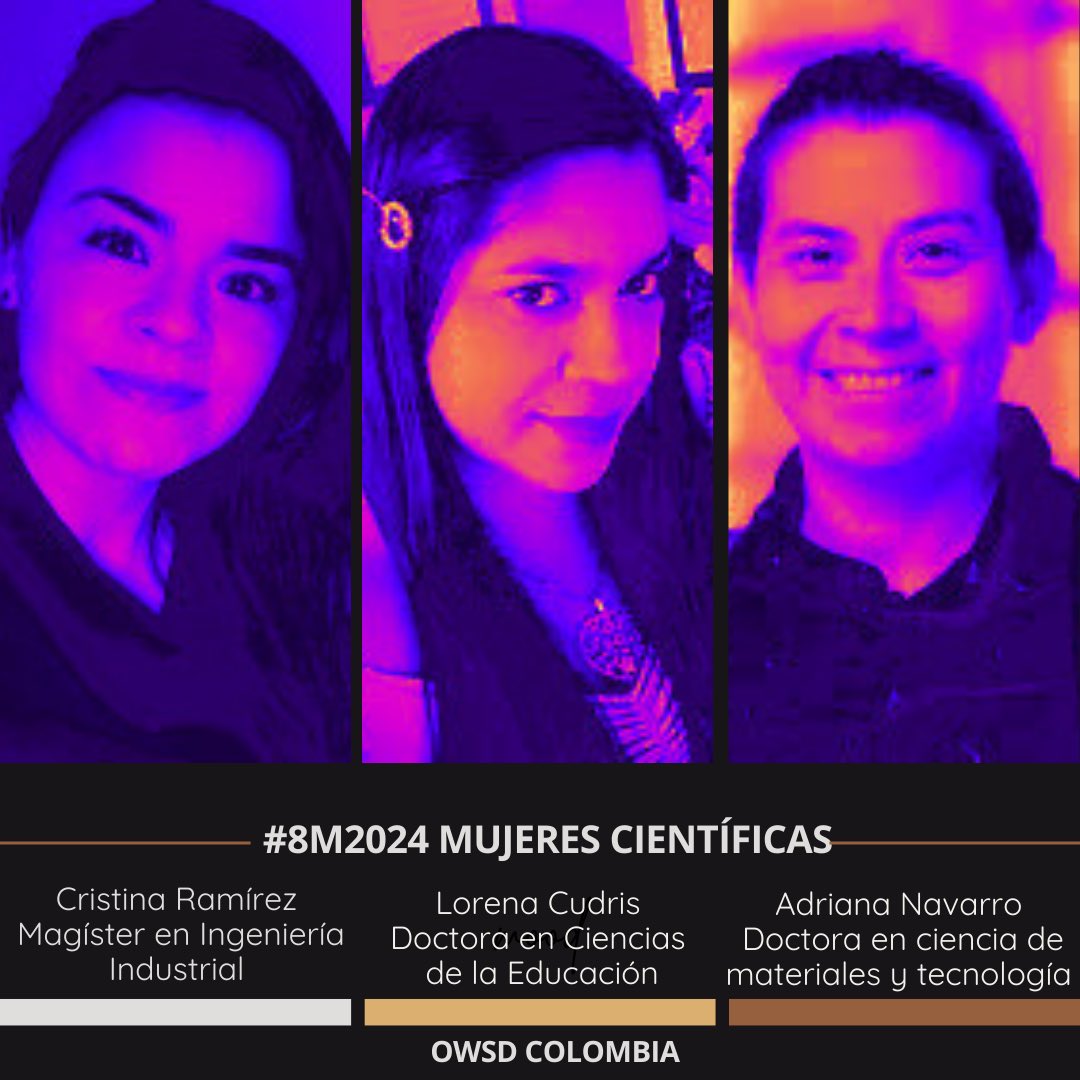 ¿Cuántas científicas colombianas puedes mencionar?  A petición de nuestros seguidores, honramos el trabajo y la dedicación de <a href="/CudrisLorena/">Lorena Cudris-Torres</a>.  Además, celebramos los aportes de @andriana_nav y <a href="/Cristina_R_M/">Cristina Ramírez Meneses</a> 
♐️  #OWSDColombia, campaña #8M2024. #YoInspiroCiencia
 #Hilo👇🏻 CUÉNTANOS
