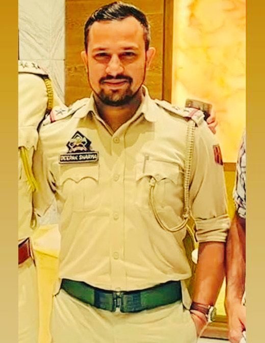 Terrible news coming from otherwise peaceful district Kathua. Sub-Inspector Deepak Sharma lost his life in an act of bravery while confronting a wanted gangster. My respect to Deepak for his bravery and heartfelt condolences to his family. Om Shanti.