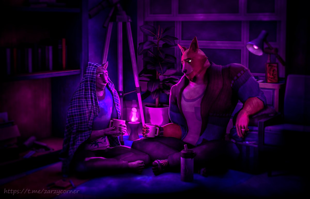 FoxZarz's tweet photo. Cozy nightie #furryart https://t.co/8NlsVLUgEa