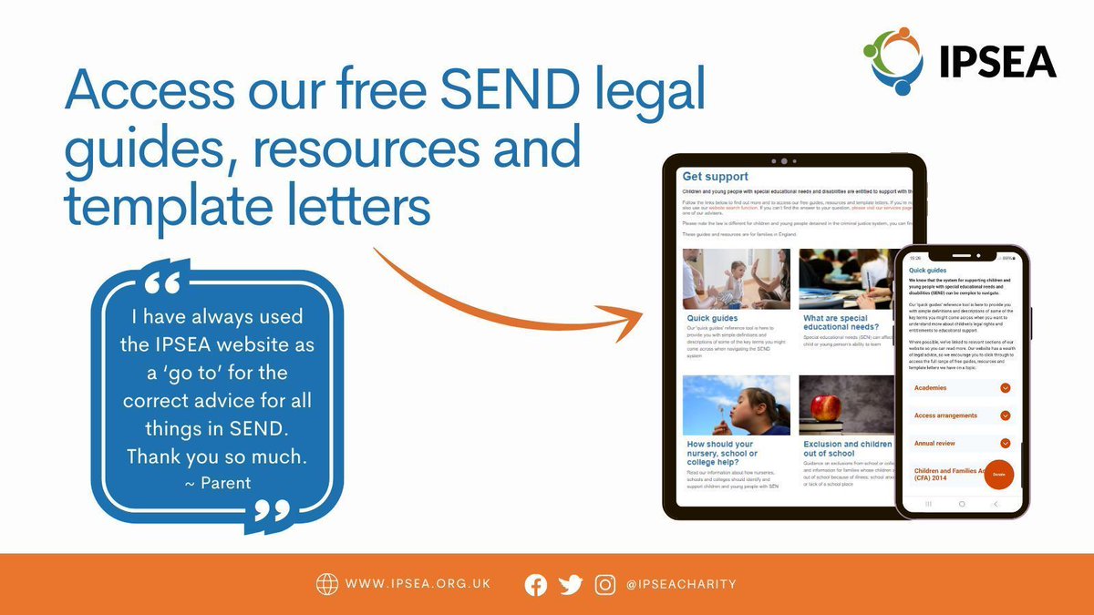 Are you a parent or carer of a child with #SEND? Our comprehensive range of free SEND legal guides and template letters can help you navigate the SEND system and secure the education your child is legally entitled to. Explore here: 🔗 buff.ly/2LOXmgS