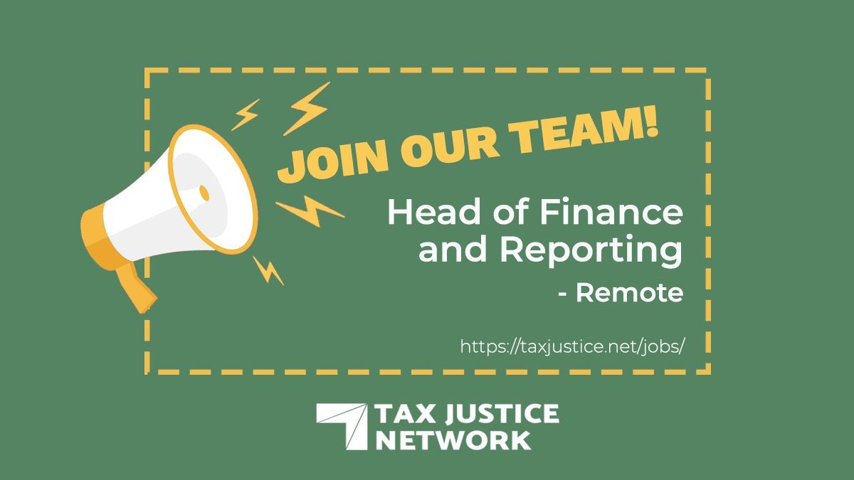 🌟#Hiring! Become our Head of Finance & Reporting! Lead strategic financial reporting, budgeting, and ensure compliance. Manage accounting, payroll, and lead a dedicated team. Apply now: buff.ly/4a17YRj #FinanceJobs #FinanceManager #Hiring #TaxJustice #RemoteJobs