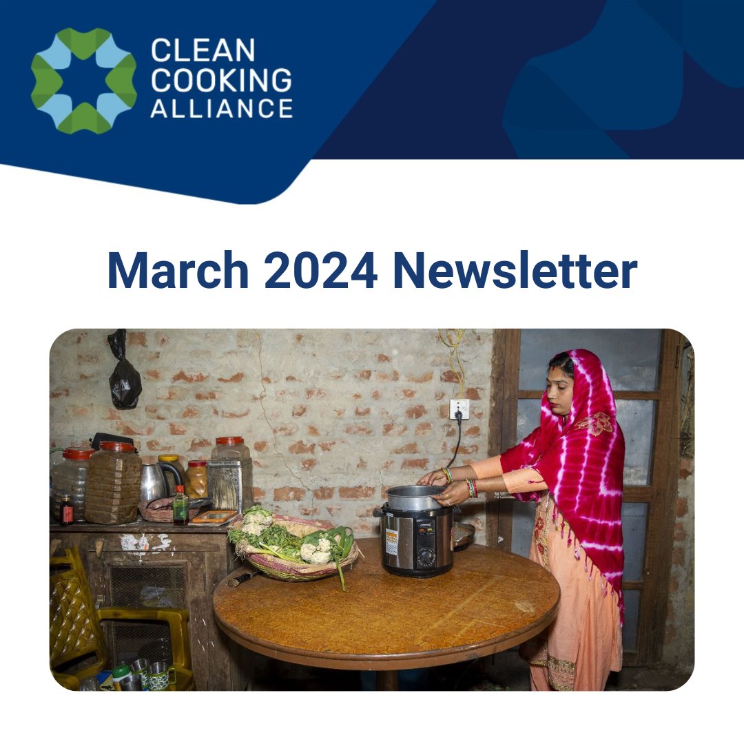 ICYMI: CCA released its March newsletter! Check out the latest #newsletter with articles from CCA, news from the #CleanCooking sector, funding opportunities, and a special note from CCA CEO @DymphnaVDL. Read it 👉 ow.ly/P9cC50R2Ct0 Subscribe 👉 cleancooking.org/newsletter/