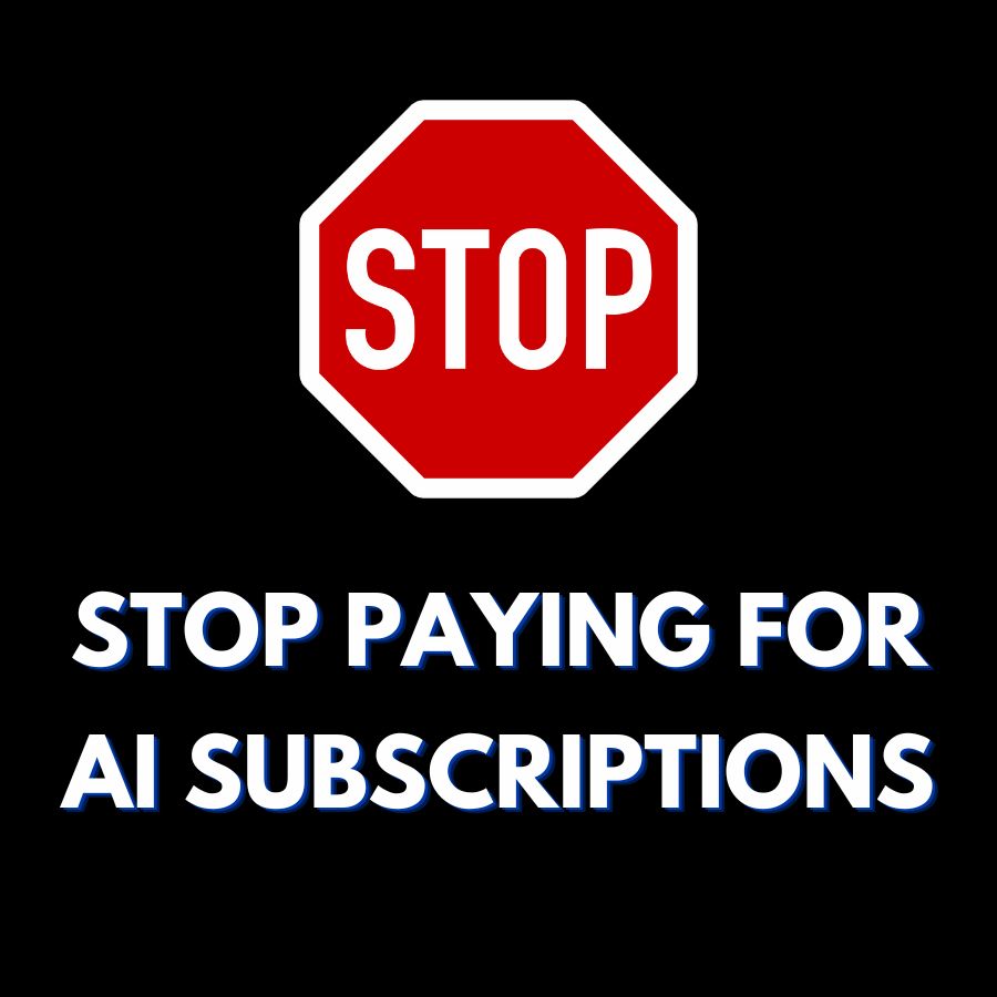 Don’t pay $20 for AI Subscriptions.

You can use AI for FREE

Here’s how:

[🔖Bookmark for later]