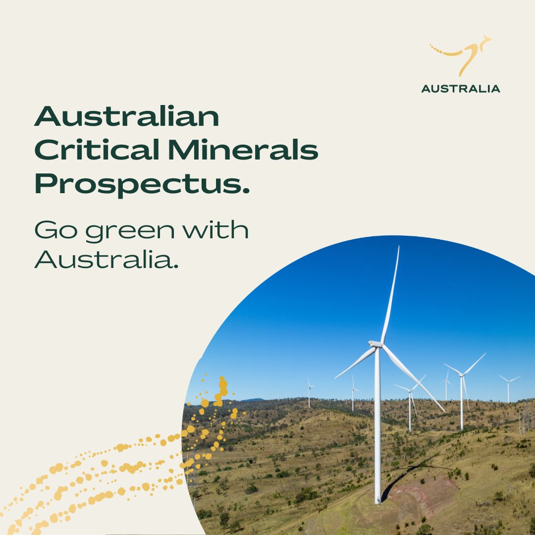 Australia continues to be the most attractive region globally for #mining investment, with A$4 billion in Aus Gov support for the #criticalminerals sector. 📈🔋🌐 Download @Austrade's Australian Critical Minerals Prospectus to learn more: ow.ly/SKEE50R757H