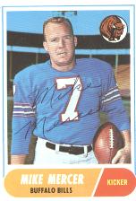 Mike Mercer ex-kicker/punter played from 1961-70 for the Raiders, Chiefs & Bills. He was a member of the Chiefs' 1966 AFL Championship team that played in the first AFL-NFL World Championship Game. #RIP #MikeMercer #AFL #NFL #Raiders #Bills #Chiefs