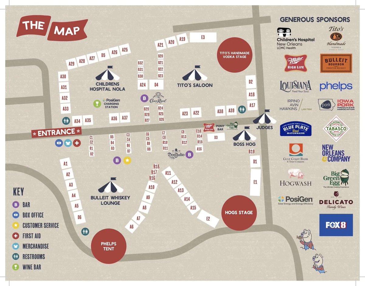 2 more days til Hogs! The only thing missing in the yard is YOU. Screenshot this site map and prep like a pro for Hogs: 🚨FREE on-site parking! 🎟hogsfest.org/tickets 😋hogsfest.org/food 📌hogsfest.org/map