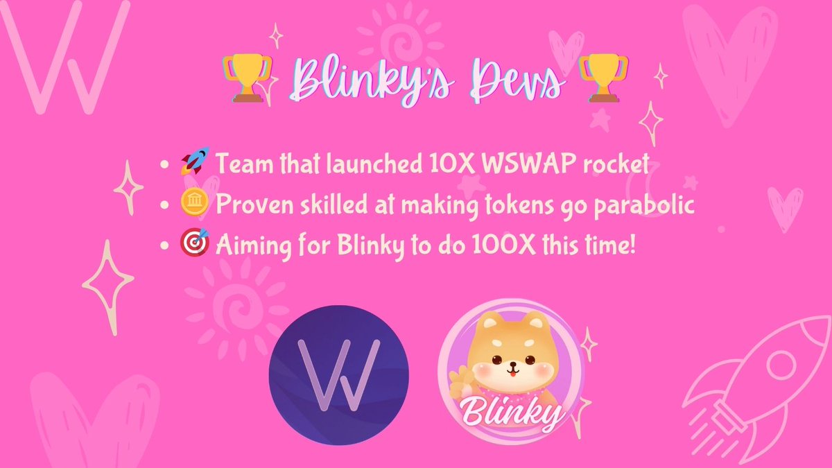 Blinky Official (@blinky_solana) on Twitter photo Meet the Moonshot Devs Behind #Blinky! 🌕
The team that launched 10X <a href="/WalletSwap/">WalletSwap</a> is aiming for another 100X with this pretty pup.
#Presale starts TODAY - get those wallets ready! 🐶🚀
Link: pinksale.finance/solana/launchp… Meet the Moonshot Devs Behind #Blinky! 🌕
The team that launched 10X <a href="/WalletSwap/">WalletSwap</a> is aiming for another 100X with this pretty pup.
#Presale starts TODAY - get those wallets ready! 🐶🚀
Link: pinksale.finance/solana/launchp…