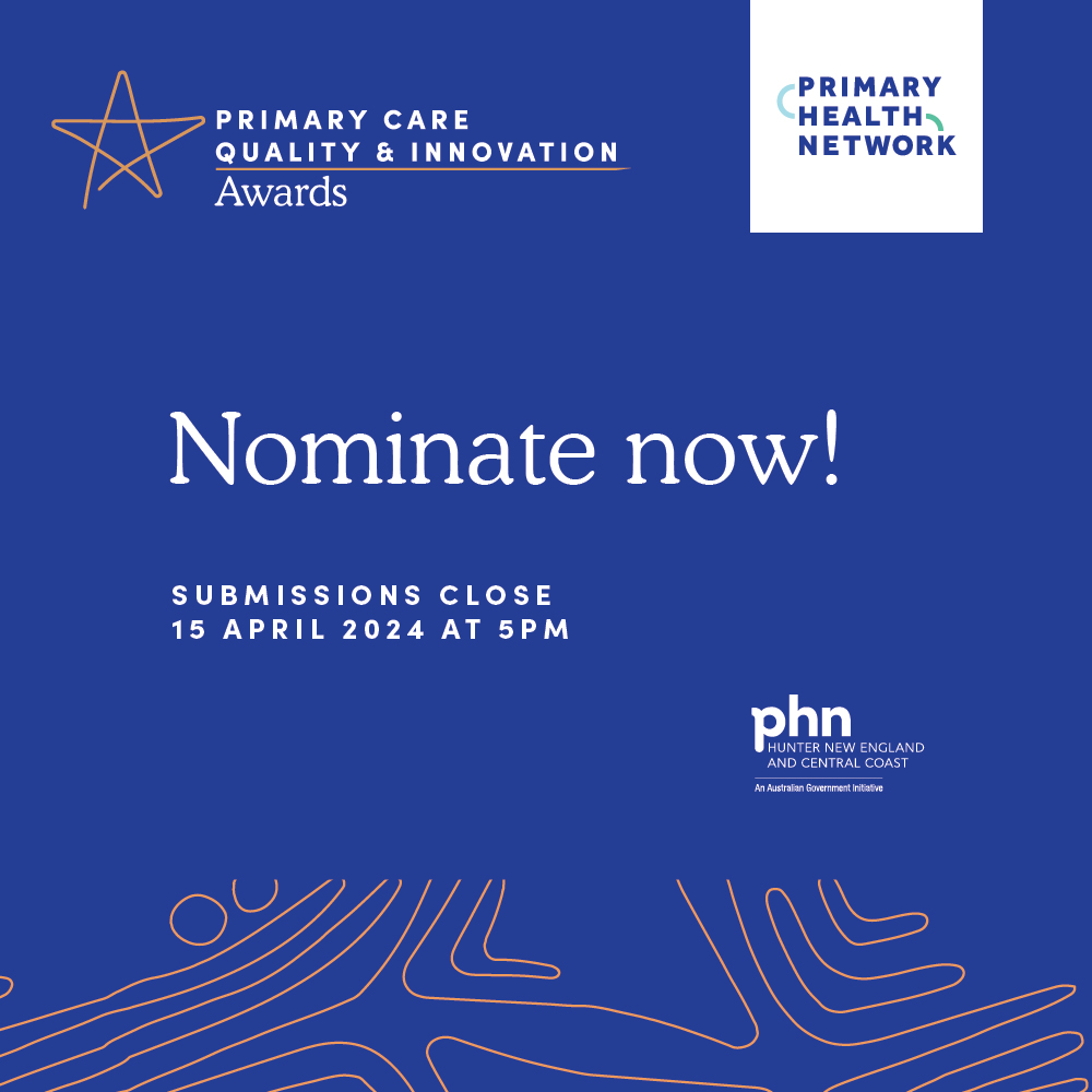 ⏰⏰⏰ Time is running out for 2024 Primary Care Quality and Innovation Awards nominations! 🔗 Access the nominations portal at thephn.com.au/2024-primary-c… #primaryhealth #primaryhealthnetwork #awards #health #nsw #newcastlensw #hunter #centralcoast #newengland