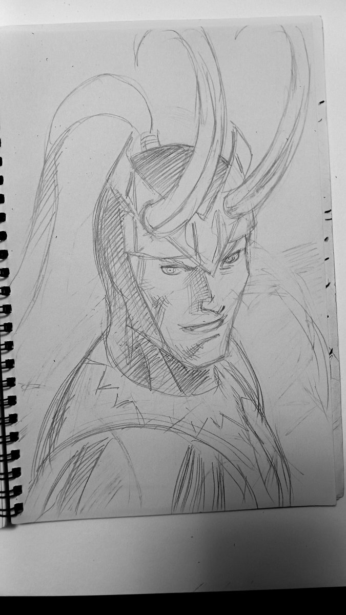 Sketch of Loki. #loki #sketch #drawing #art #illustration #marvel
