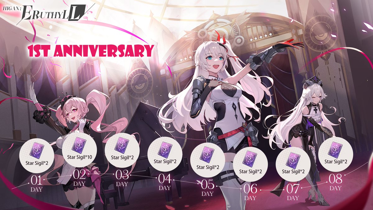 Higan: Eruthyll (@higaneruthyll) on Twitter photo As the light intertwines with shadows, specters overlap and melody plays, the celebration never ends.
Please once again entrust your gaze to me~
Right now, the incredible miracle is about to set off on the stage!
(From April 5th to April 12th, log in daily to claim your reward) As the light intertwines with shadows, specters overlap and melody plays, the celebration never ends.
Please once again entrust your gaze to me~
Right now, the incredible miracle is about to set off on the stage!
(From April 5th to April 12th, log in daily to claim your reward)