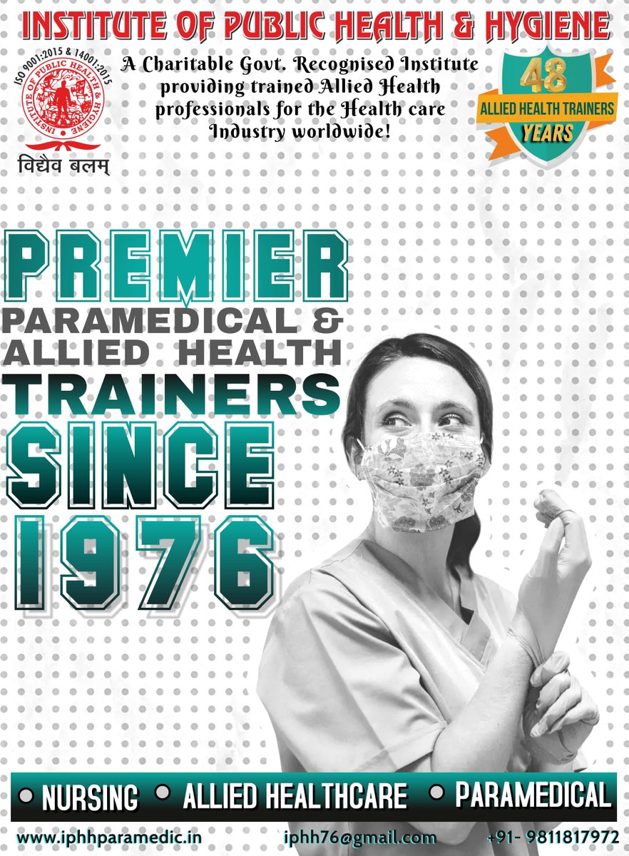 'Opt for Paramedics! Stand with Frontliners!
Enrollments Open for 2024-25.
________
iphhparamedic.in
 #paramedicalCourses #paramedicstudent
#paramediclife #BestParamedicalCollege