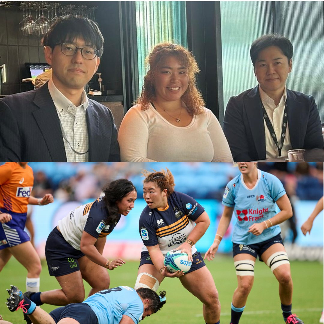 Welcome to rugby-loving Canberra! Kishimoto Iroha, a Japanese rugby player from Tokyo Sankyu Phoenix is going to play for @BrumbiesRugby this month. Iroha will be displaying her strength as a forward in the Super W which runs until May. We all support her success here! 🏉