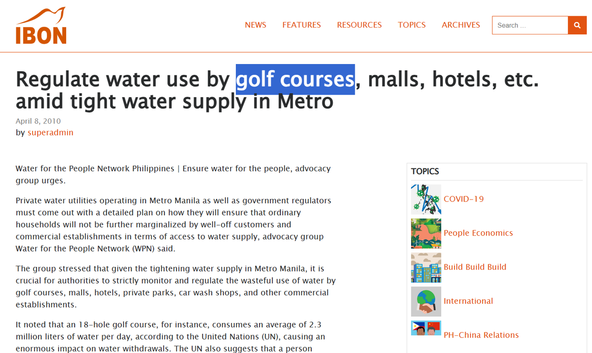 space_racer's tweet photo. You know what consumes a lot of water? ⛳ https://t.co/CZExAVqMts