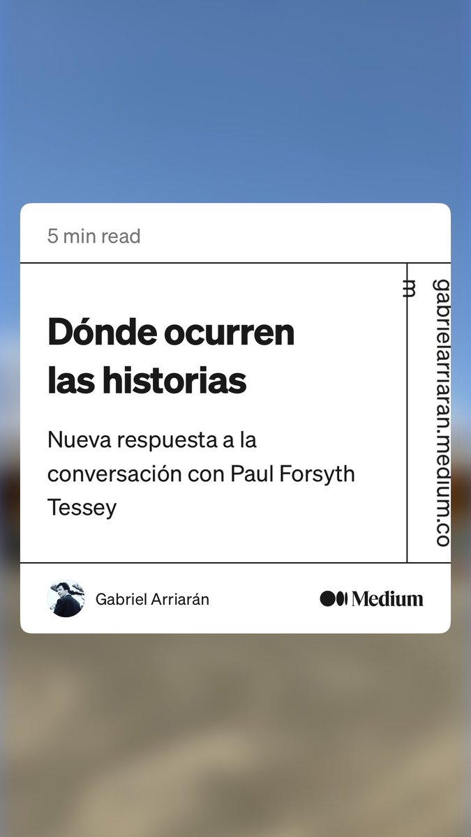 gabrielarriaran's tweet photo. “Dónde ocurren las historias” Sigue la conversación sobre literatura con Paul Forsyth. 
https://t.co/Ah8h16UCCU https://t.co/QocySY8Rih