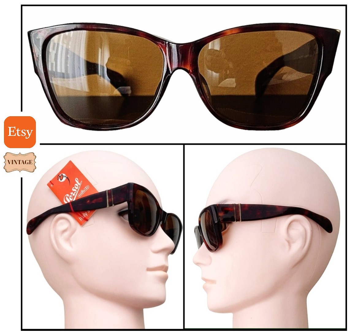 #Persol Ratti 69218 Meflecto #Sunglasses - Miami Vice Don Johnson aka Sonny Crockett - #vintage 80s - Havana Frames #Mensfashion #giftsforhim via #etsy #etsyshop #etsyseller shorturl.at/rswGN