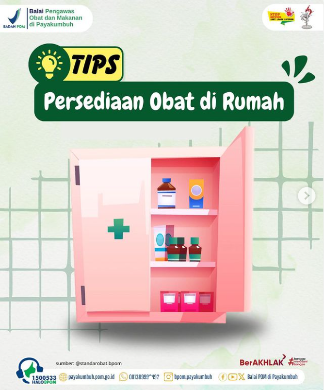 bpompayakumbuh's tweet photo. Yuk simak tips persediaan Obat di Rumah di https://t.co/ViCn58TbDQ https://t.co/tguLiepqp1