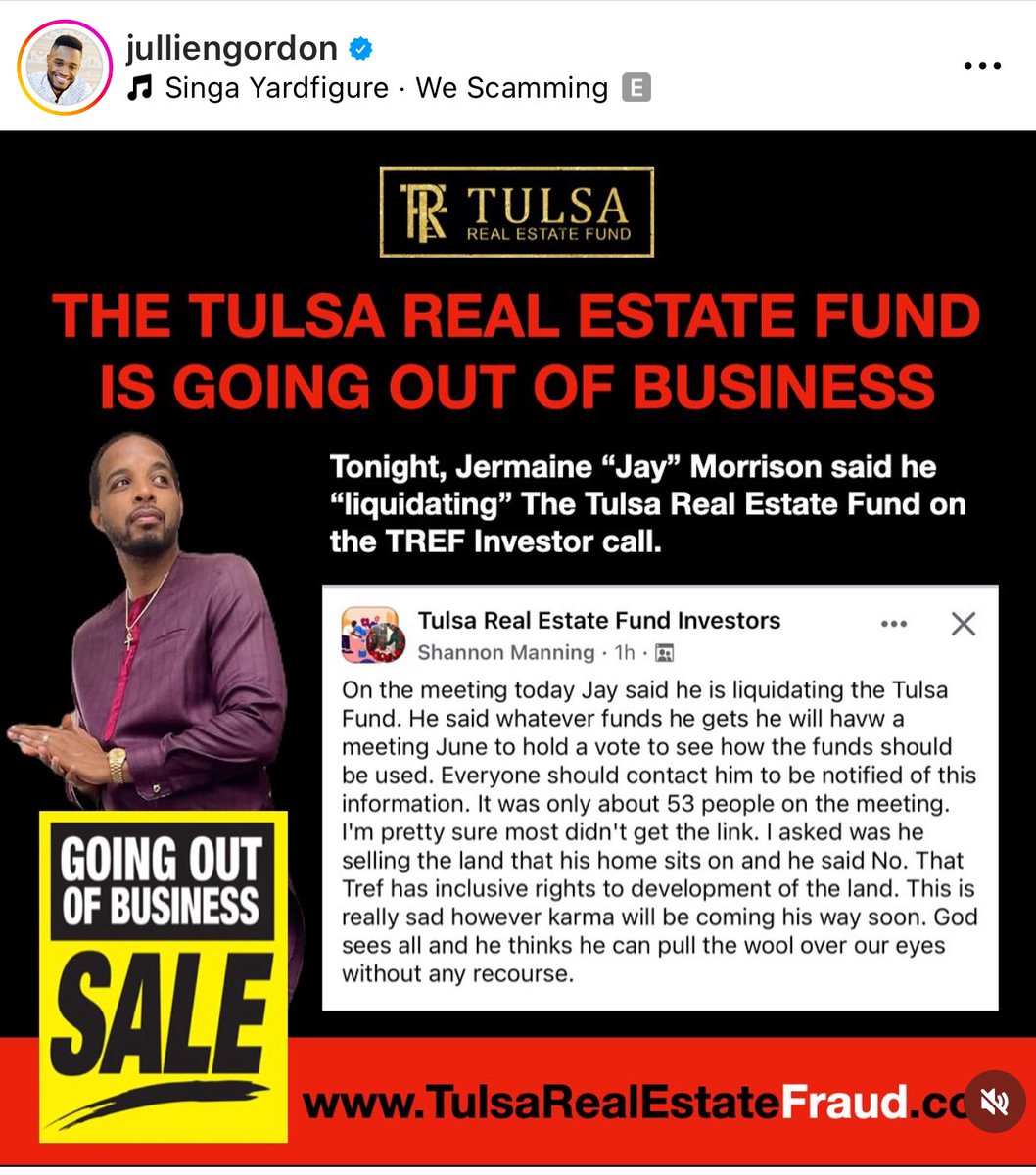 tonythecloser_'s tweet photo. Jay Morrison broke he done ran out all the Tulsa Real Estate money and now he trying to keep the house and land for himself 💀💀💀🤣🤣🤣 https://t.co/LdOgjwj8ms