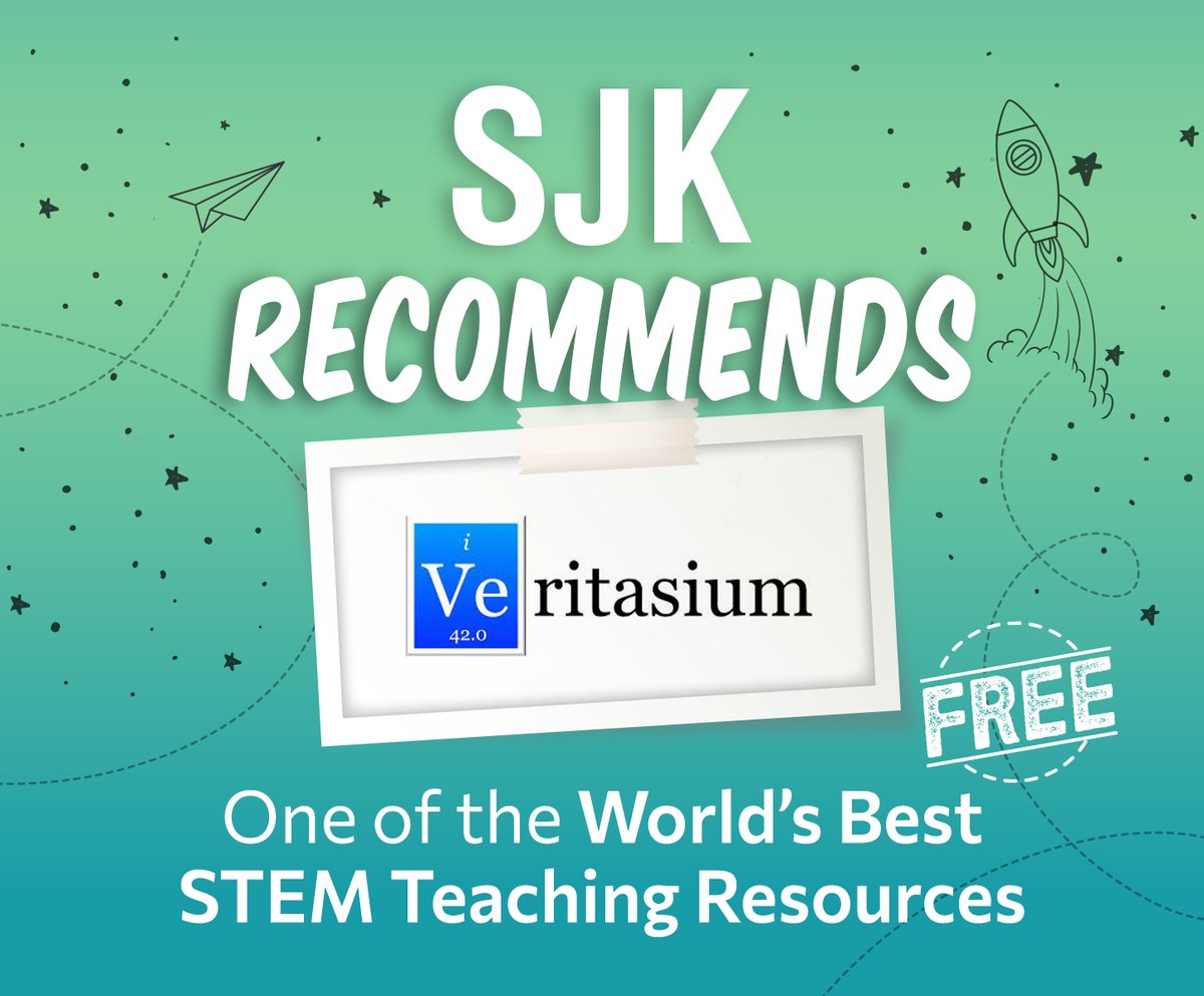 Ready for the next recommended resource of SJK Recommends? It's @veritasium, a YouTube channel that offers videos about science, education, and others. Playlists organize content by topic! Check it out: youtube.com/@veritasium. #STEMed #FreeTeachingResources #STEMforkids