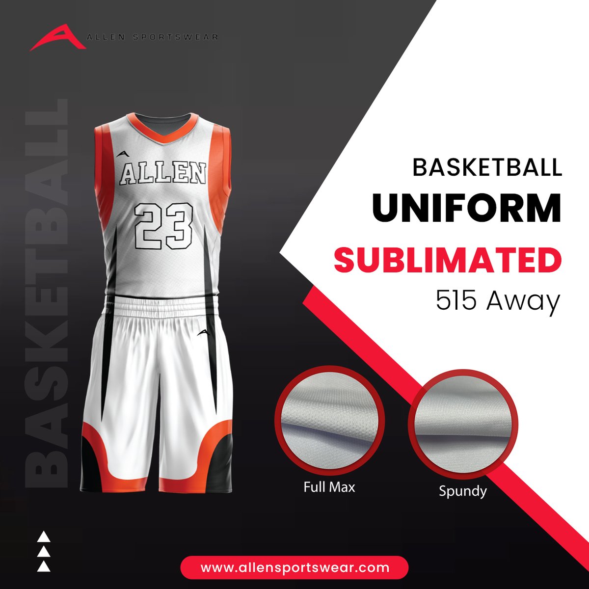Boost your game with our Basketball Uniform Sublimated 515 Away!🏀Stand out on the court with premium design and unbeatable comfort.

👉𝐎𝐫𝐝𝐞𝐫 𝐲𝐨𝐮𝐫𝐬 𝐧𝐨𝐰!

#basketballuniform #custombasketballuniform #customizeuniforms #sportsfashion #sportsstyle #playinstyle