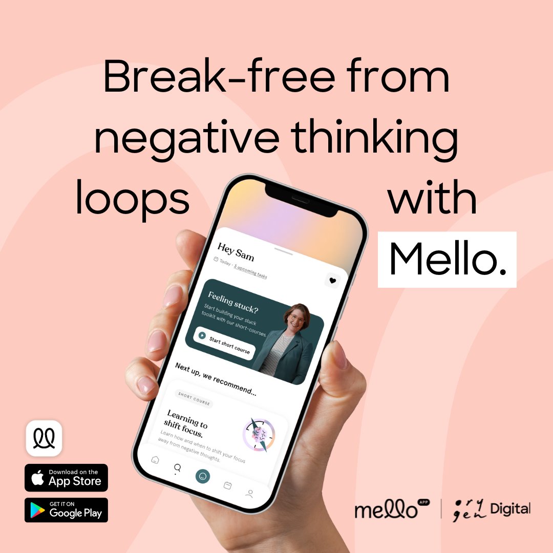 We're excited to introduce Orygen Digital's newest innovation, Mello: a free app designed to address stuck thinking. It combines practical techniques with tailored therapy activities – and a recent trial found it eased stuck thinking for 83% of users. 🔗 mello.org.au