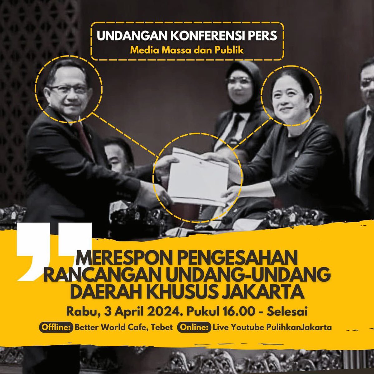 Selamat siang semuanyaa 🌞 Ada kabar nih dari Jakarta 🤔 Sudah tau belum kalau di Jakarta ada RUU DKJ (Daerah Khusus Jakarta) yang baru saja disahkan menjadi UU pada 28 maret kemarin. Lewat UU ini, nantinya Jakarta tidak lagi jadi Ibu Kota Indonesia. Eh, tapi ternyata banyak…