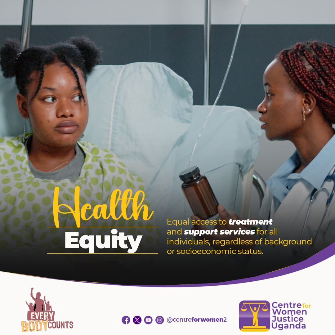 Equal access to treatment and support services for all individuals, regardless of background or socioeconomic status, is a right. 📌 For everyone. #CentreforWomenJusticeUganda