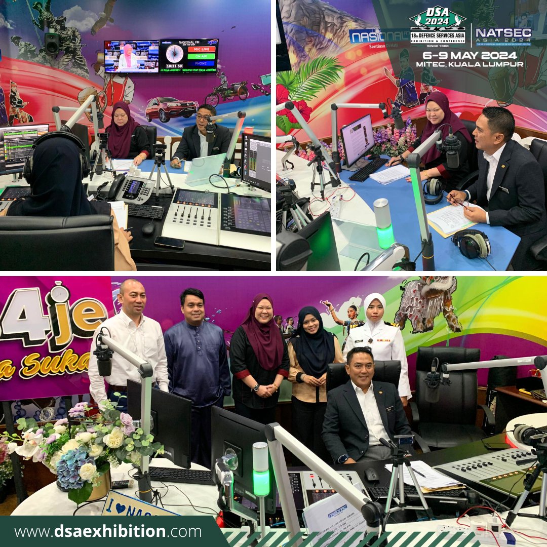 As DSA & @NATSECASIA 2024 draws near, we've been on the move with interviews galore. Sending a huge thank you to @bernamaofficial and @rtm_malaysia for hosting us. Stay tuned as we gear up for more interviews! . . #DSA #NATSECAsia #NationalSecurity #Malaysia