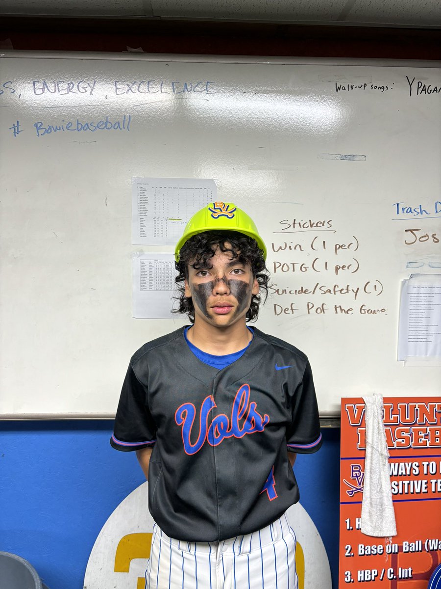 Hard hat player of the game tonight vs Haltom: Junior Josh Cabor <a href="/JoshuaCabor/">Joshua Cabor</a> Josh went 2-4 with 2 doubles, the second broke the game open vs a scrappy Haltom team. #SEE #family