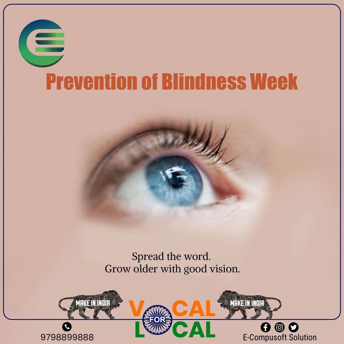 '👁️ Let's shine a spotlight on vision health during Prevention of Blindness Week! Regular eye check-ups, healthy habits, and raising awareness can prevent avoidable blindness. Let's work together to ensure everyone has access to sight-saving care. #PreventBlindness #VisionHealth