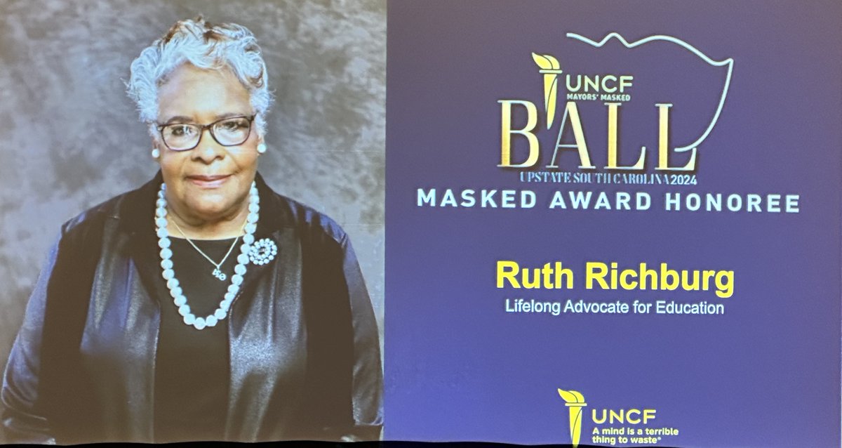 Several GSCAC members attended the UNCF Mayors’ Masked Ball to represent the chapter’s support of the United Negro College Fund. Congratulations to our chapter member Ruth Richburg for being recognized as a Lifelong Advocate for Education!
#GSCAC  #UNCFUpstateMayorsMaskedBall