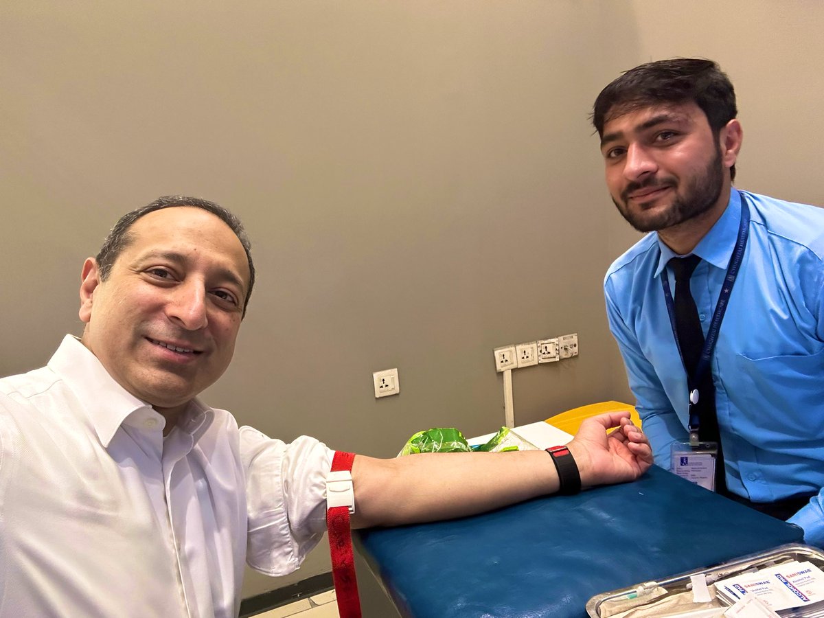 Time for a check up. Ahmed took my blood sample this morning. So good at his craft. #OneNationOneLab #OneTeam