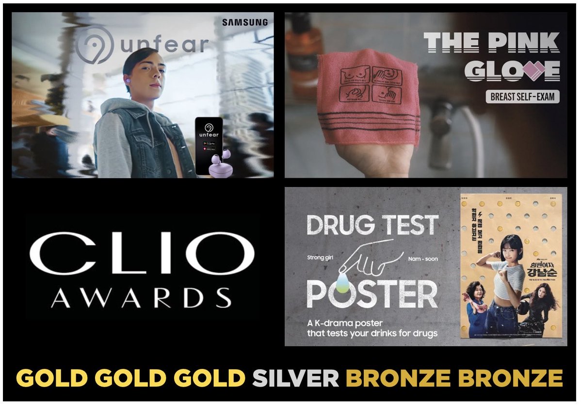 Massive congrats team @Cheil_Worldwide #Spain #Seoul Love that we can build our clients’ brands while building a better life for so many #ThisStuffMatters #IdeasThatMove Huge thnx @ClioAwards jurors #Innovation #AI #Mobile #OOH #Activation #BrandExperience @Samsung @Kundal @JTBC