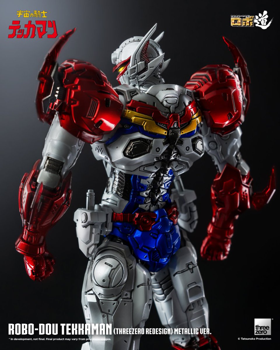 ROBO-DOU Tekkaman (threezero Redesign) Metallic Ver. will begin its limited sales at threezero Store, and select regional distribution partners on 3 April at 9pm EDT! At threezero Store, we have 50 pcs available for purchase. Don’t miss out! bit.ly/TekkamanMetall…… #Tekkaman