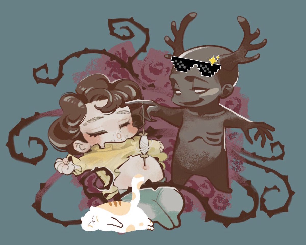 Sleeping Teacup : Windigo and Black Witch share three similarities: high cheekbones, horns on heads, and the ability to hypnotize（beauty).#Hannigram #Hannibal #hannitale