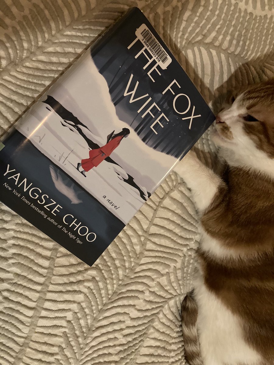 @yangszechoo We loved this tale of foxes and fox spirits and grief and redemption. I’ve always loved foxes and now I love them more. #readingwithcats #cats #reading #libraries