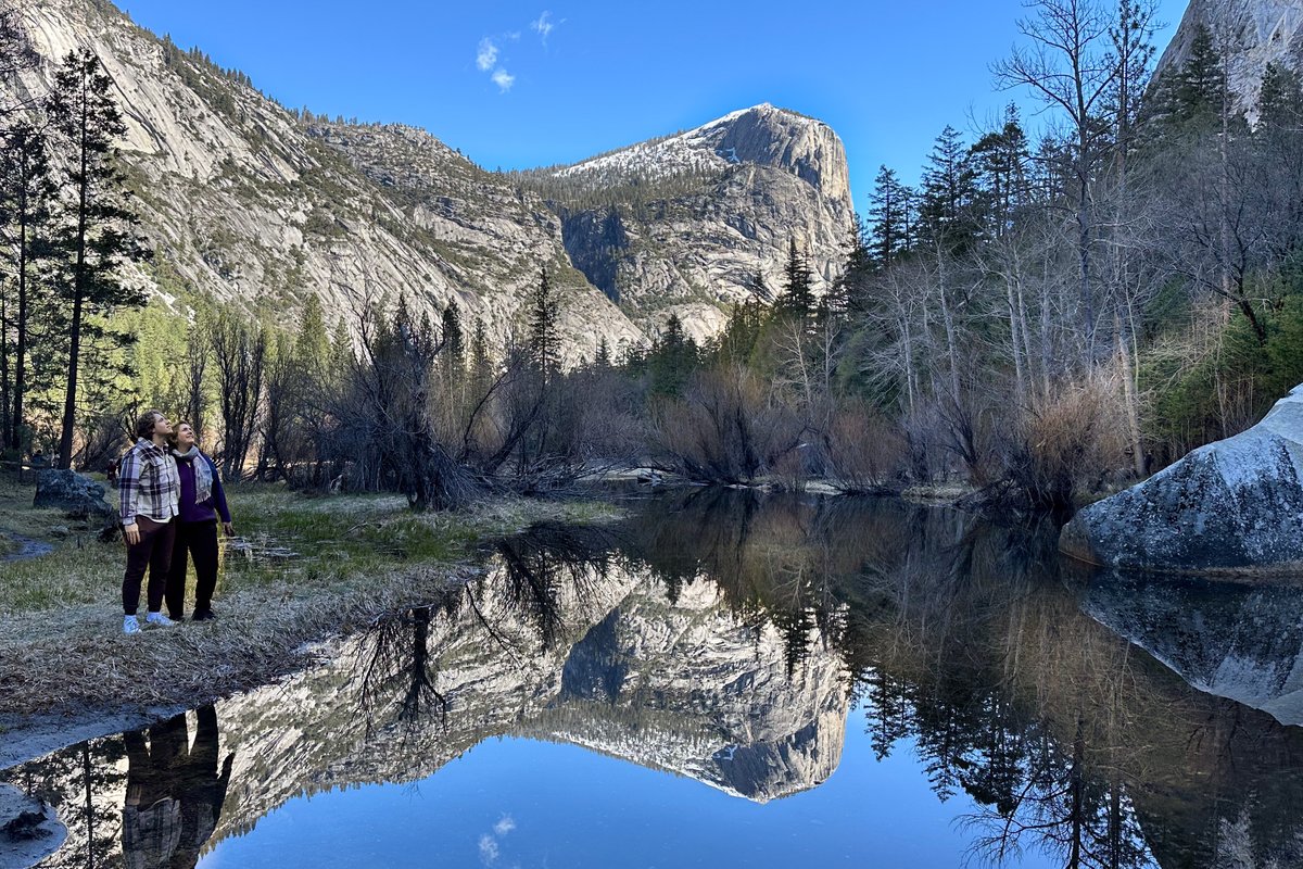 Can you guess where Tim took me and our son Doug for a surprise spring break trip? That's us below enjoying the early signs of spring. Hint: We didn't leave the U.S. for this adventure. bit.ly/4aX12VB