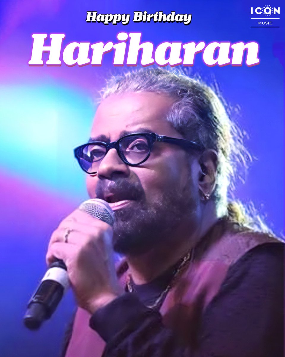 Happy Birthday to the Legendary Singer Padma Shri @SingerHariharan sir! We wish you all Success and Happiness in the coming years!