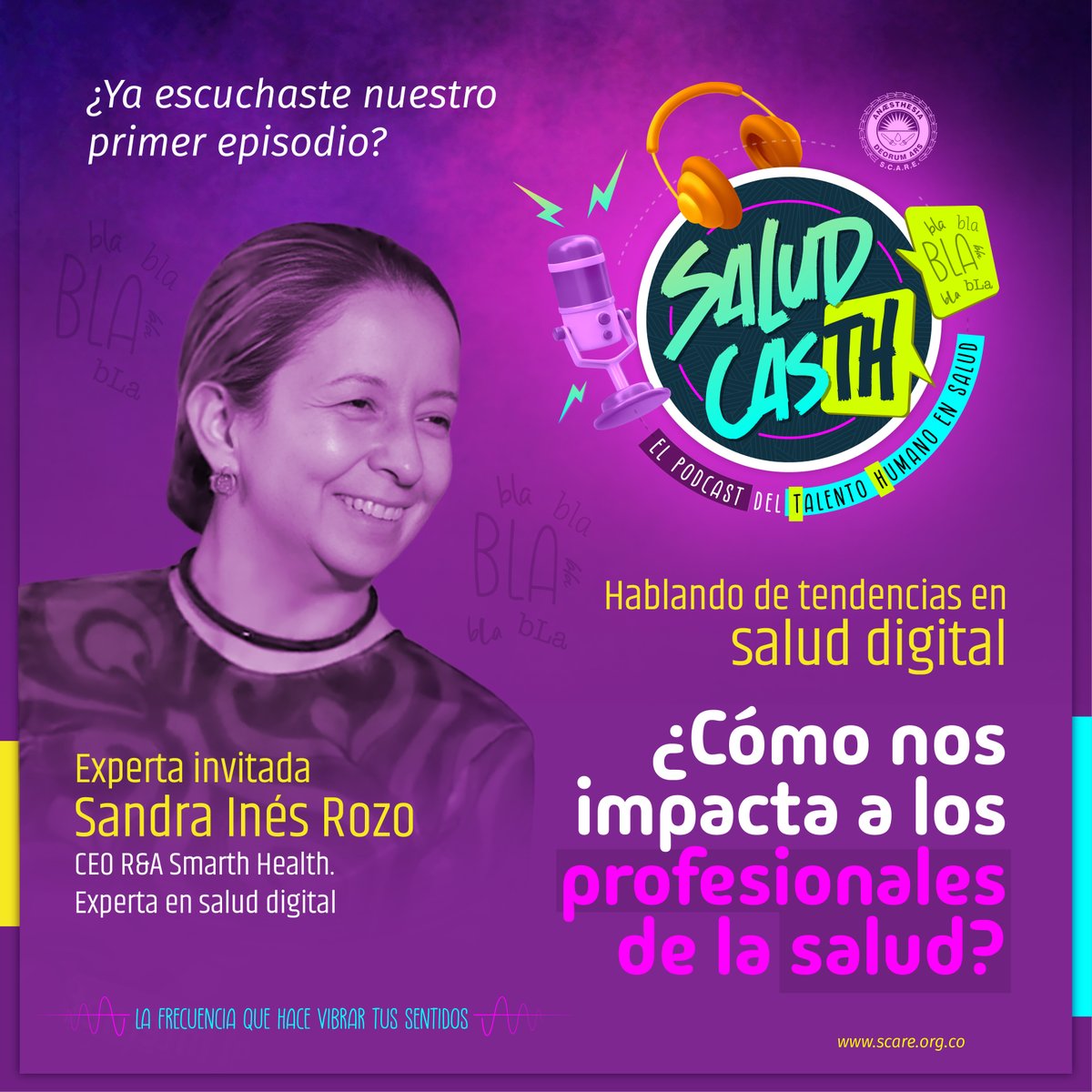 ¡Novedades emocionantes! 🌟  Nuestra CEO, la Dra. Sandra Rozo Bolaños, fue la oradora principal en SALUD CASTH, abordando 'Tendencias en salud digital'. Escucha el episodio aquí: lnkd.in/gcQZQDQh  Gracias a @scarecolombia #SaludDigital #LiderazgoEnSalud #InnovaciónEnSalud
