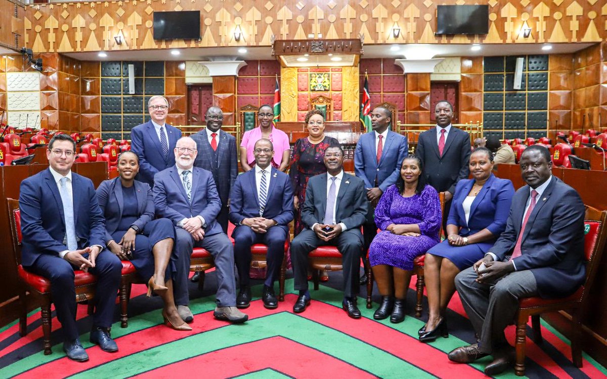 Towards strengthening parliamentary democracy and diplomacy by sharing experiences and parliamentary best practices. It’s been great hosting the Canadian Speaker of the House of Commons, Rt. Hon. Greg Fergus and his team in Nairobi and in the Kenyan parliament this week.