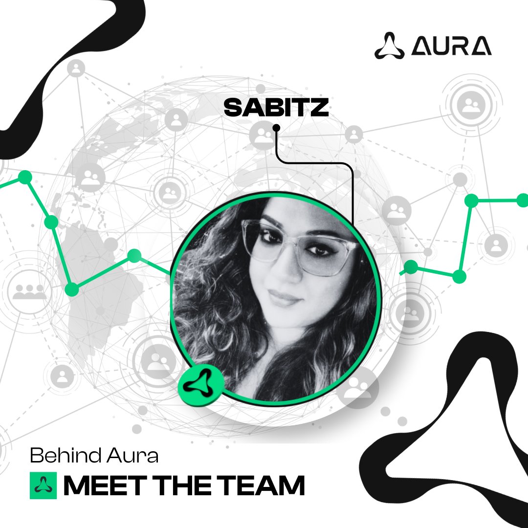 Meet @sabitz75 from Aura's marketing team! An NFT Collector, AI artist, Aura Artist, WomenInNFTs advocate. Proud mom of two, coffee lover, culinary explorer, always spreading positive energy and vibes. ❤️ Send her some love in the comments 👇