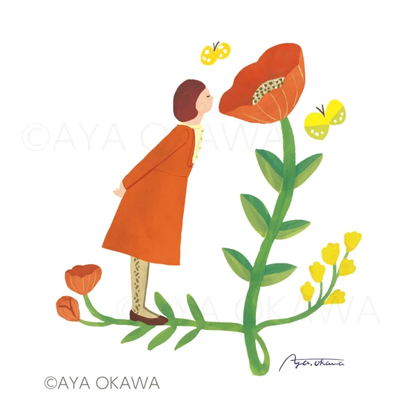 ca*n*owFORESTさんの2024年カレンダーのために描いた数字イラスト4月#イラスト #illustration #春イラスト #春 