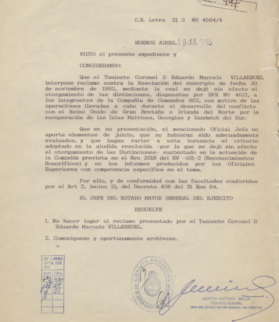 ❎⛔️⚠️ Victoria Villarruel, su padre no es un héroe de Malvinas.  Al Teniente Eduardo Marcelo Villarruel, le quitaron las condecoraciones por su participación en Malvinas porque fue un torturador en la dictadura, un asesino., "no reúne los requisitos". Asesino y torturador.