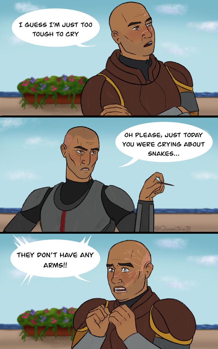 A lil #badbatch comic redraw featuring Wrecker and Crosshair 🥰🐍✨

[Star Wars, The Bad Batch]