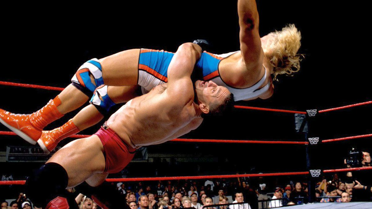 📸 WWF Action Shot! #WWF #WWE #JeffJarrett #KenShamrock