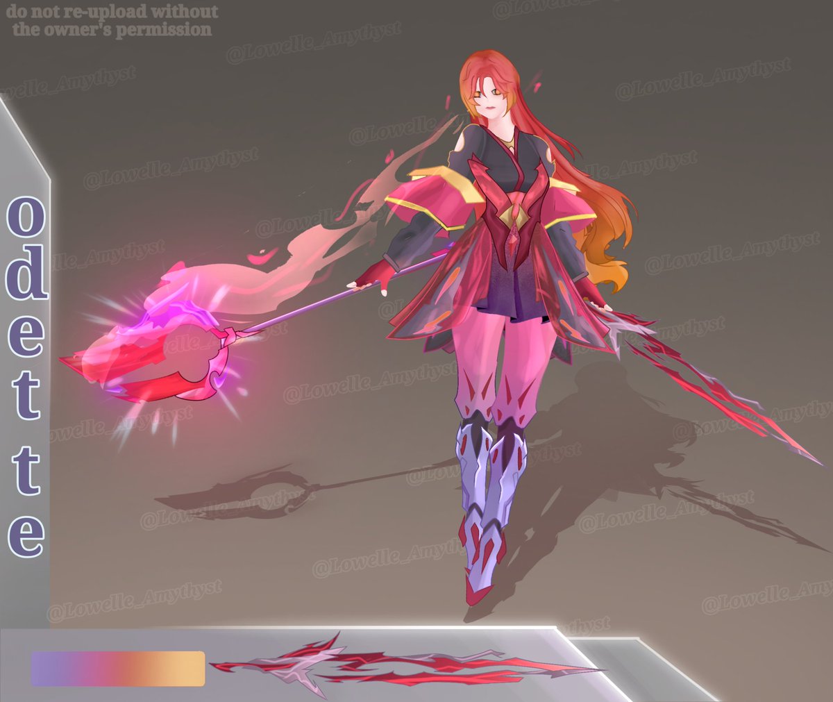 Veylart's tweet photo. Odette fanart skin https://t.co/TIUYIc6Qpv