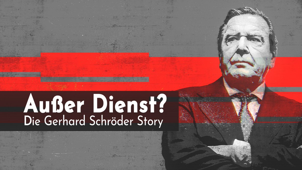 'Außer Dienst? Die Gerhard Schröder Story' ab jetzt online in der @ARDde Mediathek: Gerhard Schröder wird 80 - das hab ich als Anlass genommen, ihn ein paar Monate zu begleiten und ihm nochmal die Fragen zu stellen, die viele an ihn haben. ardmediathek.de/video/Y3JpZDov…