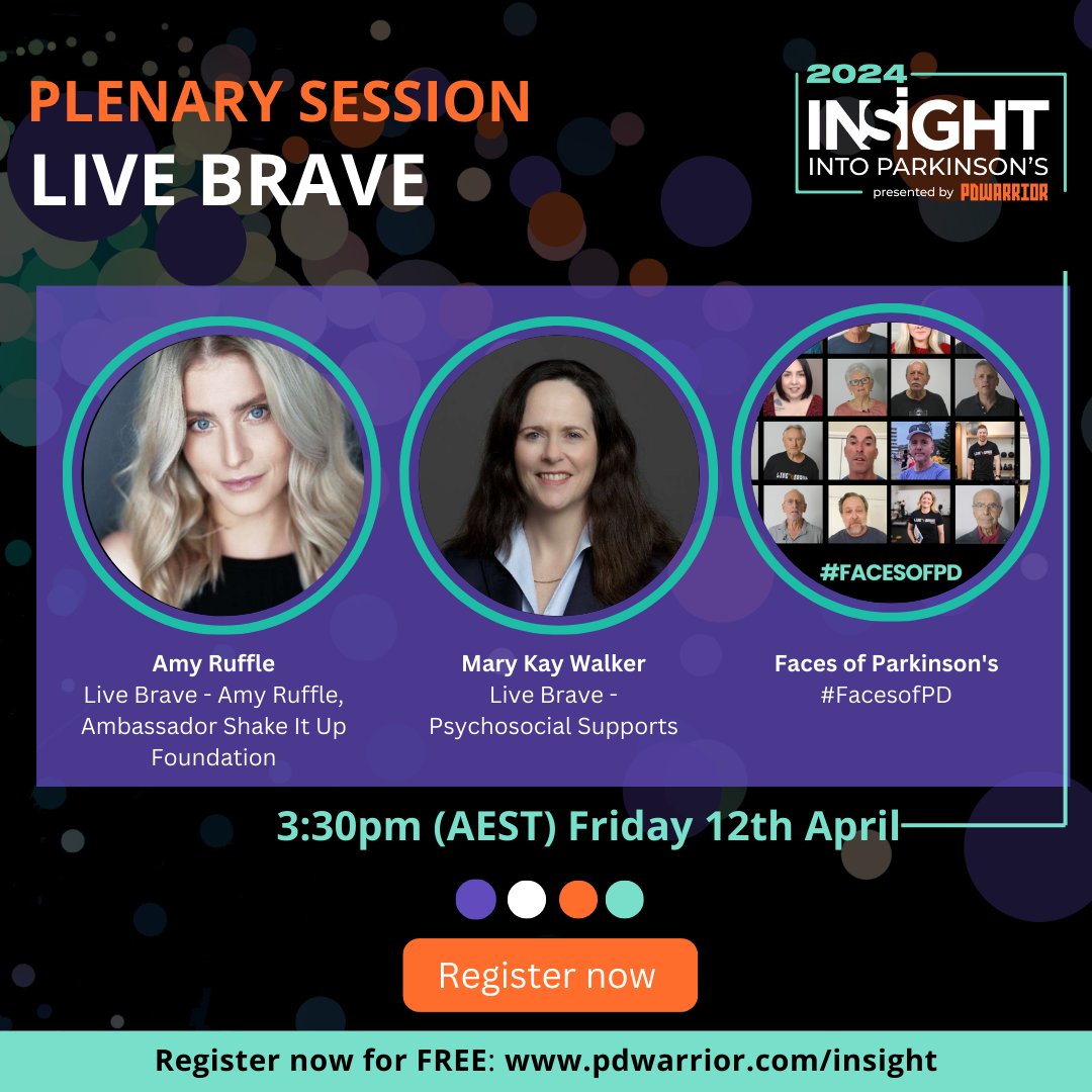 Day 2 of Insight Into PD: Plenary Session Live Brave with <a href="/AmyRuffle1/">Amy Louise Ruffle</a>  Mary Kay Walker &amp; #facesofpd #parkinsonsconference <a href="/CureParkinsonsT/">Cure Parkinson's</a> <a href="/shakeitupaust/">Shake It Up Australia</a> <a href="/ParkinsonsNSW/">ParkinsonsNSW</a>